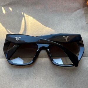 Authentic Prada Sunglasses with gold detailing